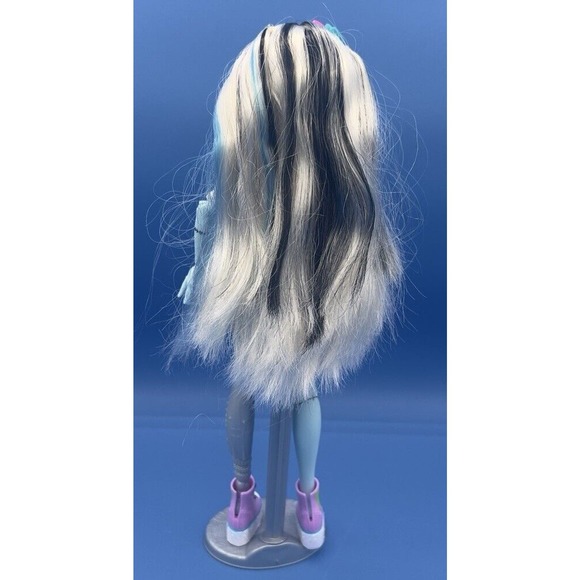 Monster High Dolls G3 Frankie Stein - blue pink shoe white hair dress dolls - Picture 3 of 8